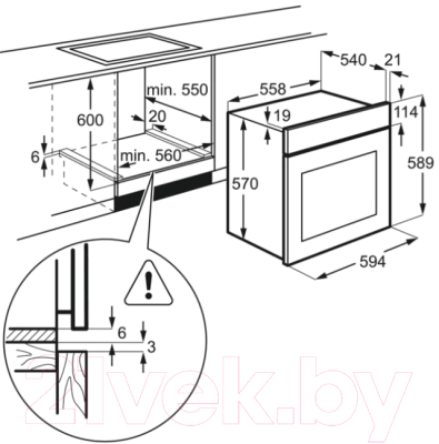 Комплект встраиваемой техники Electrolux EZB52430AX + CME6436KX