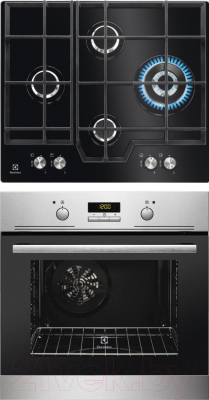 

Комплект встраиваемой техники Electrolux, EZB52430AX + GPE363NK