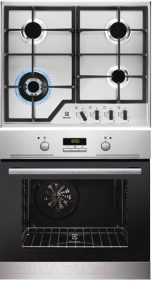 

Комплект встраиваемой техники Electrolux, EZB52430AX + GPE363MX