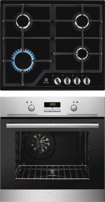 

Комплект встраиваемой техники Electrolux, EZB52430AX + GPE263MB