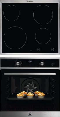 

Комплект встраиваемой техники Electrolux, OED5H70X + CPE6420KX