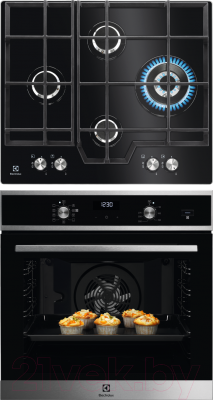 

Комплект встраиваемой техники Electrolux, OED5H70X + GPE363NK