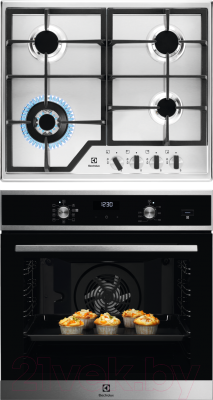 

Комплект встраиваемой техники Electrolux, OED5H70X + GPE363MX
