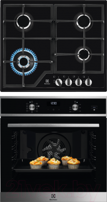 

Комплект встраиваемой техники Electrolux, OED5H70X + GPE363MB