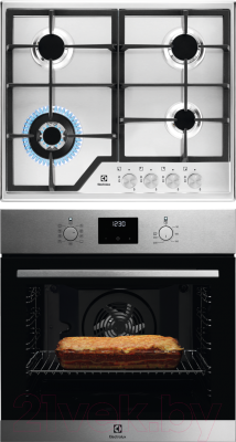 

Комплект встраиваемой техники Electrolux, OEF3H70TX + GEE363MX