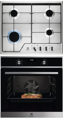 

Комплект встраиваемой техники Electrolux, OEE5C71X + GPE262MX