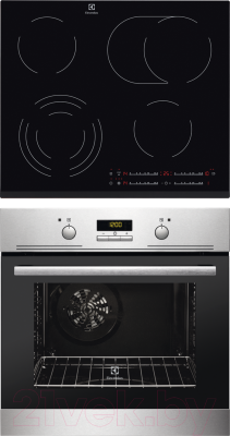 

Комплект встраиваемой техники Electrolux, EZB53410AX + EHF6547FOK