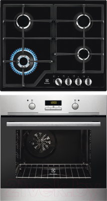 Комплект встраиваемой техники Electrolux EZB53410AX + GPE363MB