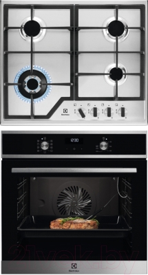 

Комплект встраиваемой техники Electrolux, OEE5C71X + GPE363MX