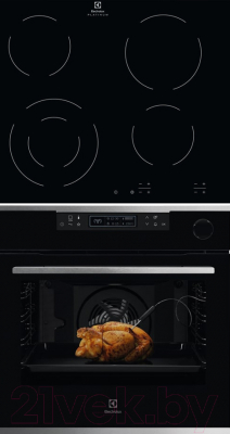 

Комплект встраиваемой техники Electrolux, OKC8P31X + EHF96241FK
