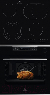 

Комплект встраиваемой техники Electrolux, OKC8P31X + EHF96547FK