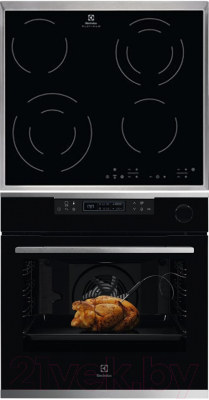

Комплект встраиваемой техники Electrolux, OKC8P31X + CEE6432KX