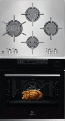 

Комплект встраиваемой техники Electrolux, OKC8P31X + EGU96647LX