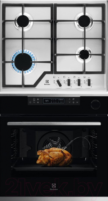 

Комплект встраиваемой техники Electrolux, OKC8P31X + GPE263MX