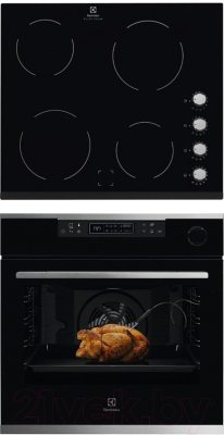 

Комплект встраиваемой техники Electrolux, OKC8H31X + EHF96140FK