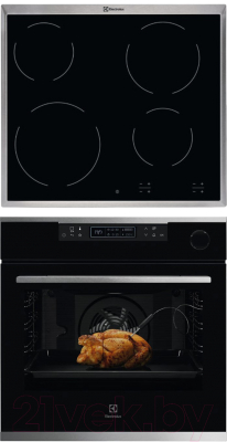 

Комплект встраиваемой техники Electrolux, OKC8H31X + CPE6420KX
