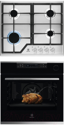

Комплект встраиваемой техники Electrolux, OKC8H31X + GEE263MX