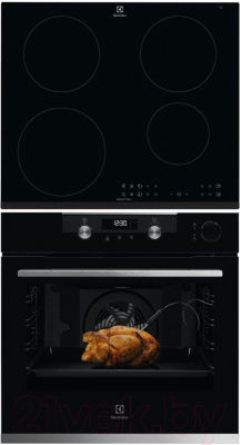 

Комплект встраиваемой техники Electrolux, OKC6P51X + IPE6440KFV