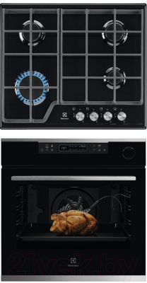 

Комплект встраиваемой техники Electrolux, OKC8H31X + GRE263MB