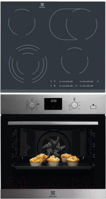 

Комплект встраиваемой техники Electrolux, OED3H50TX + EHF6547FOK