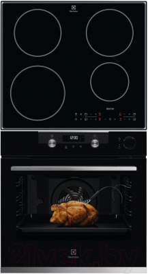 

Комплект встраиваемой техники Electrolux, OKC6P51X + IPEV644RCC