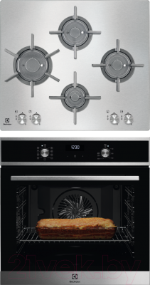 

Комплект встраиваемой техники Electrolux, OEF5H70X + EGU96647LX