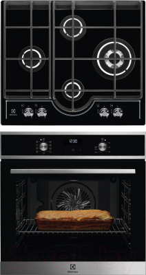 

Комплект встраиваемой техники Electrolux, OEF5H70X + GPE363RCK