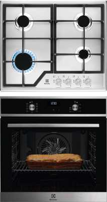 

Комплект встраиваемой техники Electrolux, OEF5H70X + GEE263MX