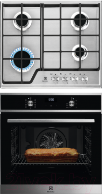 

Комплект встраиваемой техники Electrolux, OEF5H70X + GRE263MX