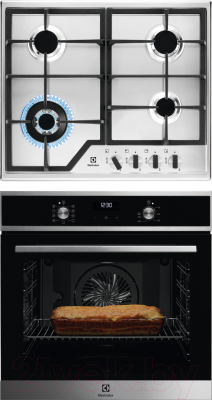 

Комплект встраиваемой техники Electrolux, OEF5H70X + GPE363MX