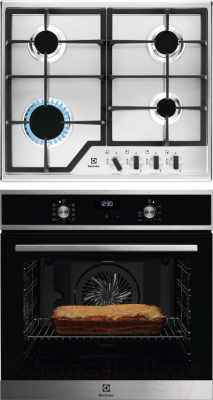 

Комплект встраиваемой техники Electrolux, OEF5H70X + GPE263MX