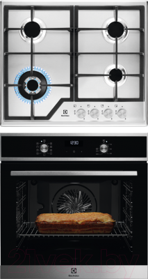 

Комплект встраиваемой техники Electrolux, OEF5H70X + GEE363MX