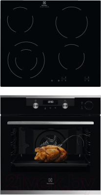 

Комплект встраиваемой техники Electrolux, OKC6P51X + EHF96241FK