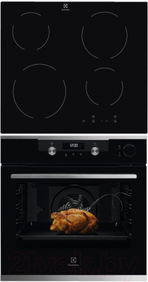 

Комплект встраиваемой техники Electrolux, OKC6P51X + EHV56240AK
