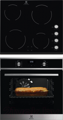 

Комплект встраиваемой техники Electrolux, OEF5E50X + EHF96140FK