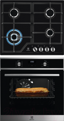 

Комплект встраиваемой техники Electrolux, OEF5E50X + GPE363MB