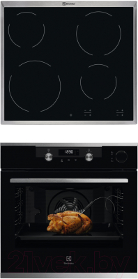 

Комплект встраиваемой техники Electrolux, OKC6P51X + CPE6420KX