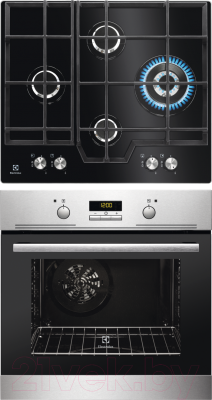 

Комплект встраиваемой техники Electrolux, EZB53430AX + GPE363NK