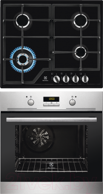 Комплект встраиваемой техники Electrolux EZB53430AX + GPE363MB