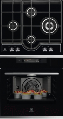 

Комплект встраиваемой техники Electrolux, OKA9S31CX + GPE363RCK