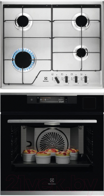 

Комплект встраиваемой техники Electrolux, OKA9S31CX + GPE262MX
