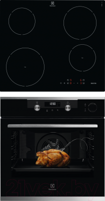 

Комплект встраиваемой техники Electrolux, OKC6H41X + EHH56240IK