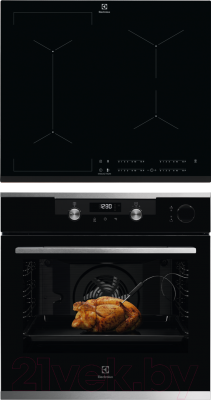 

Комплект встраиваемой техники Electrolux, OKC6H41X + IPE6453KF