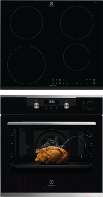 

Комплект встраиваемой техники Electrolux, OKC6H41X + IPE6440KFV
