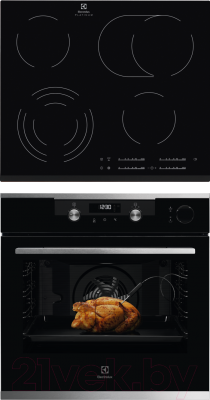 

Комплект встраиваемой техники Electrolux, OKC6H41X + EHF96547FK