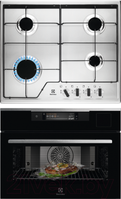 

Комплект встраиваемой техники Electrolux, VKA9S21WX + GPE262MX