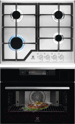 

Комплект встраиваемой техники Electrolux, VKA9S21WX + GEE263MX