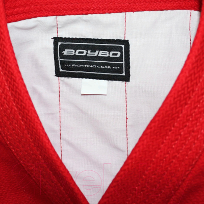Куртка для самбо BoyBo BSJ120 (р.4/170, красный)