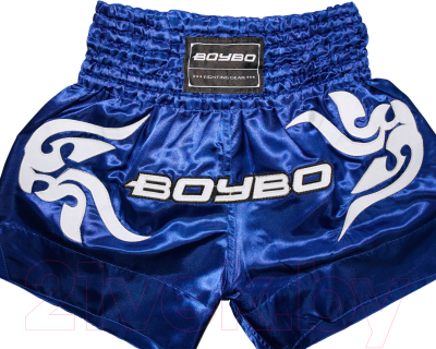 Шорты для бокса BoyBo Для тайского (S, синий)