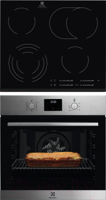 

Комплект встраиваемой техники Electrolux, OEF3H70TX + EHF96547FK